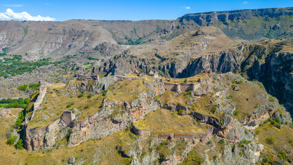 Tmogvi Castle above Kura river in Georgia © dudlajzov