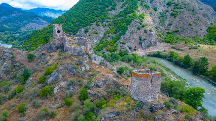 Slesis Cixe in Georgia during a cloudy day