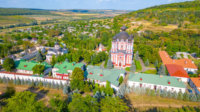 Summer day at Curchi monastery in Moldova