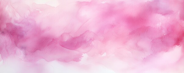 Pink watercolor light background natural paper texture abstract watercolur Pink pattern splashes aquarelle painting white copy space for banner design, greeting card