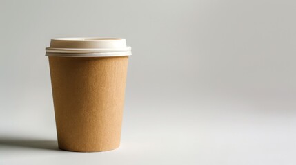 Paper coffee cup on white. Coffee cup isolated on white background