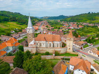 The Lutheran fortified church of Mosna in Romania