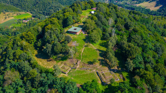 Dacian Fortress Costesti in Orastie mountains in Romania