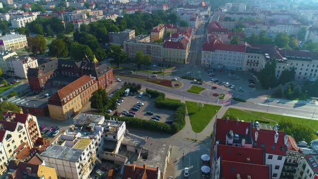 Plac Slowianski Square Elblag Aerial View Poland