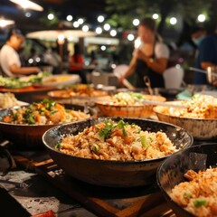 Obraz premium Fried Rice symphony of flavors