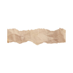 torn cardboard isolated on white background