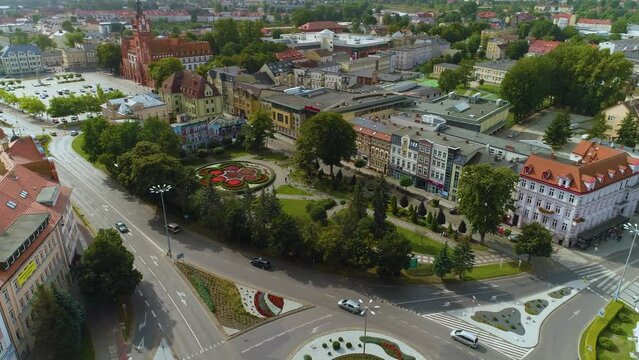 Victory Square Slupsk Plac Zwyciestwa Aerial View Poland