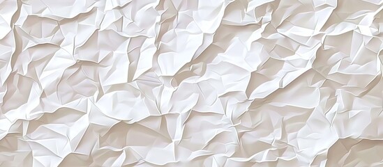 A detailed closeup of a crumpled white paper resembling the pattern of a limestone formation, with hints of wood and beige coloring