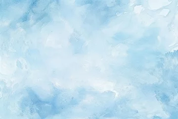 Foto auf Acrylglas Sky Blue watercolor light background natural paper texture abstract watercolur Sky Blue pattern splashes aquarelle painting white copy space for banner design, greeting card  © Lenhard