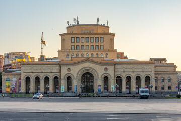 Obraz premium Sunrise view of History Museum of Armenia in Yerevan