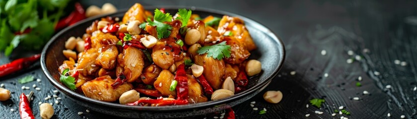 Kung Pao Chicken spicy and colorful