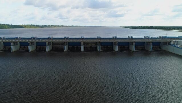 Marina Lagoon Wloclawek Wisla Przystan Zalew River Vistula Aerial View Poland