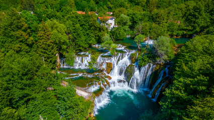 Great Una Waterfalls in Bosnia and Herzegovina