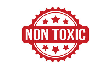 Non Toxic rubber grunge stamp seal vector