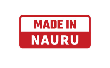 Made In Nauru Rubber Stamp