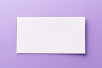Violet blank business card template empty mock-up at violet textured background with copy space for text photo or product