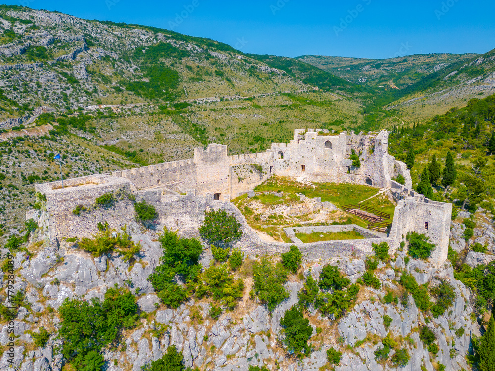 Wall mural View of the Blagaj fortress in Bosnia and Herzegovina