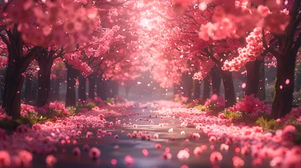 Deurstickers Cherry Blossom Bliss © Nine