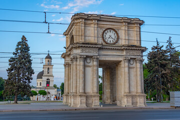 The Triumphal Arch in Chisinau, Moldova