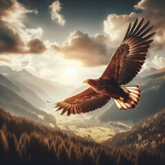 Fototapeta premium eagle in the sky