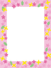 Azalea border illustration