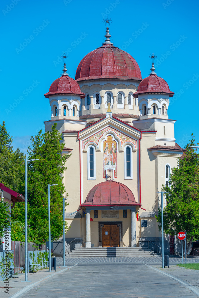 Wall mural church of saint peter and paul in targu jiu, romania