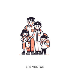 father and son, father and son clipart, family