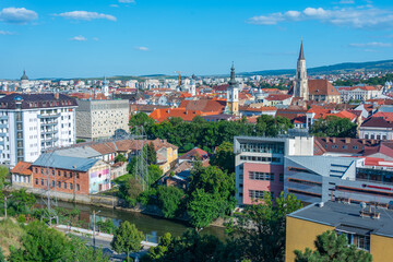 Panorama view of Romanian town Cluj-Napoca