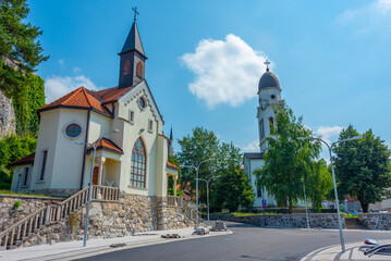 Panorama view of Bosanska Krupa town in Bosnia and Herzegovina