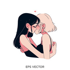 lesbian kissing, lesbian kissing clipart