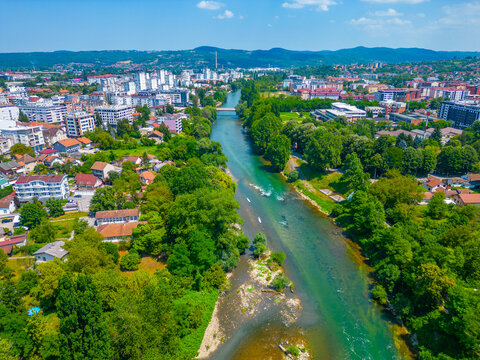 Panorama view of Banja Luka, Bosnia and Herzegovina