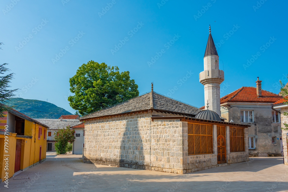 Poster Osman Pasina mosque in Trebinje, Bosnia and Herzegovina