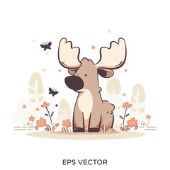 deer, moose, deer clipart