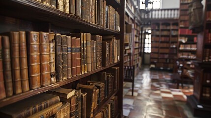 The history section of the library comes alive with   AI generated illustration