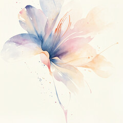  Bold Watercolor Illustration of Vibrant Flowers