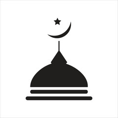 mosque vector icon line template