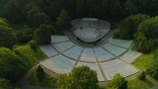 Amphitheater Stargard Amfiteatr Park Chrobrego Aerial View Poland