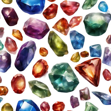 set of gemstones