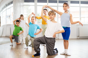 Children waltz dance group lesson in studio. Club for those who like to dance for their own...