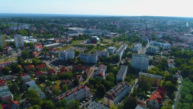 Beautiful Panorama Houses Zielona Gora Domy Aerial View Poland