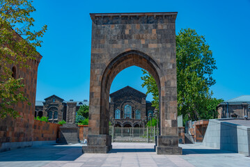 Fototapeta premium Etchmiadzin Cathedral during a sunny day in Armenia