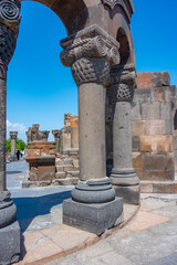 Ruins of the Zvartnots cathedral in Armenia
