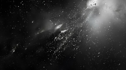 Raindrops dance against the window under a starry sky