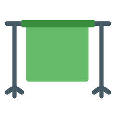 Obraz premium background green screen icon