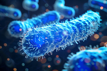 Explore the microscopic world with a vibrant image showcasing diverse bacteria, highlighting the intricate patterns and colors of microbial life