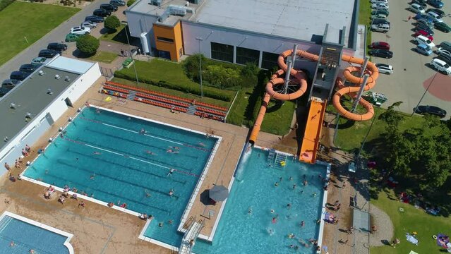 Swimming Pool Chrobry Glogow Basen Aerial View Poland