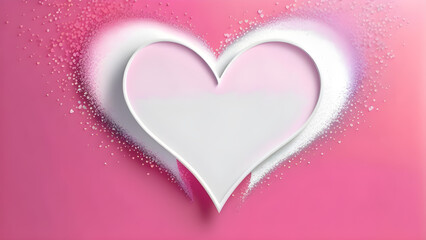 Blissful Pink Hearts: Heart-Shaped Patterns on Pink Background(Generative AI)