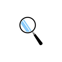 magnifying glass vector illustration, analysis symbol