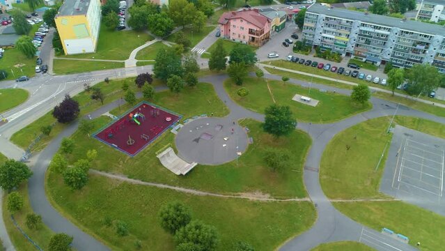 Playground Skierniewice Plac Zabaw Aerial View Poland