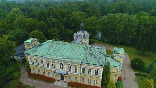 Renaissance Palace Skierniewice Palac Prymasowski Aerial View Poland